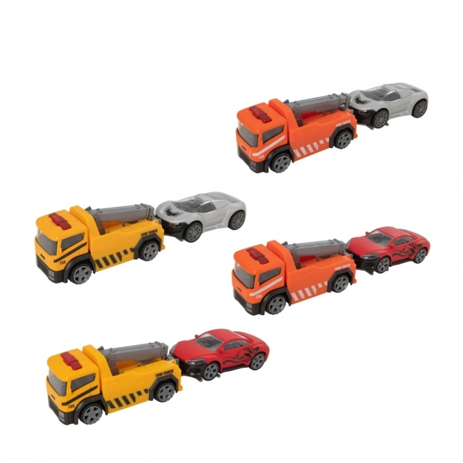 Camion della polizia con auto Teamsterz