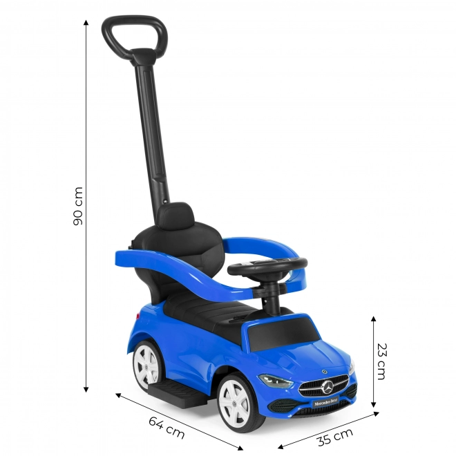 Auto spingi e corri per bambini con licenza Mercedes C Class - Blu