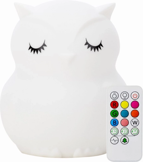 Lampada da notte in silicone a forma di gufo