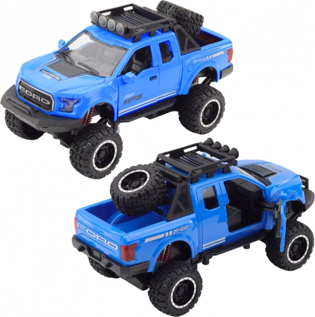 Auto fuoristrada Raptor con porte apribili, motorizzazione, luci e suoni