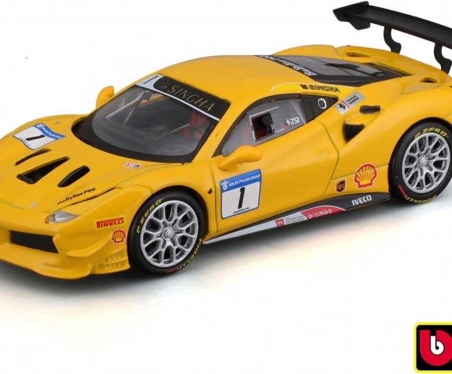 Modello in metallo BBURAGO Ferrari 488 Challenge 2017 1:43