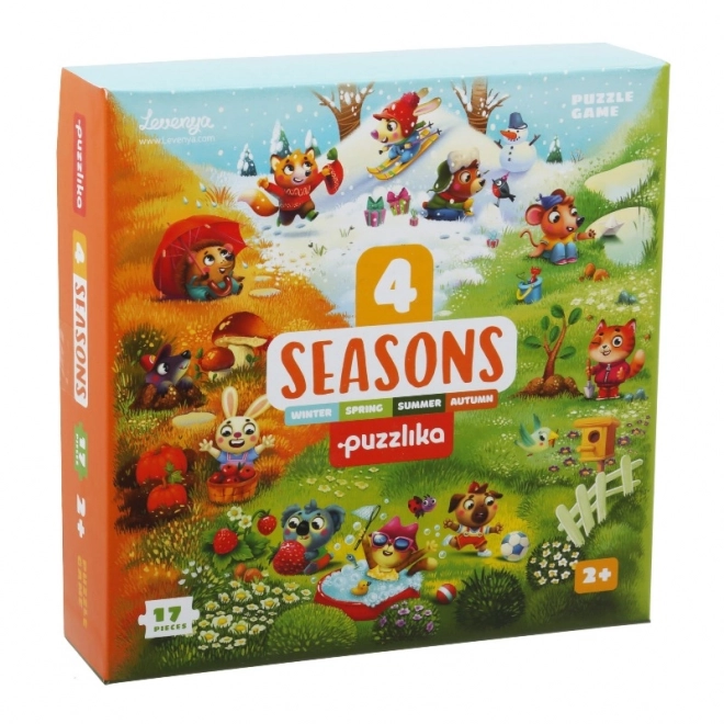 Puzzle didattico quattro stagioni - 17 pezzi