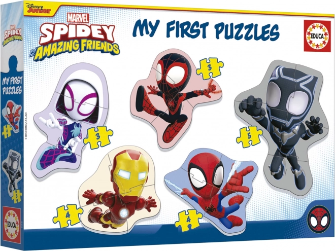 Educa Baby Puzzle Spidey e Suoi Amici 5 in 1