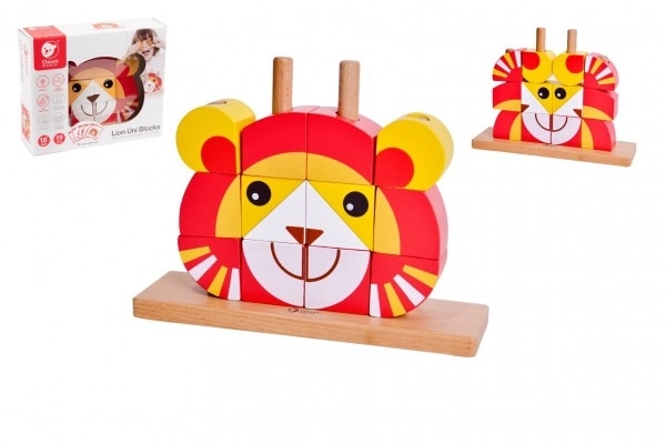 Puzzle in Legno Leone per Bambini