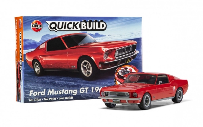 Modello in plastica del Ford Mustang GT 1968 a rapida costruzione