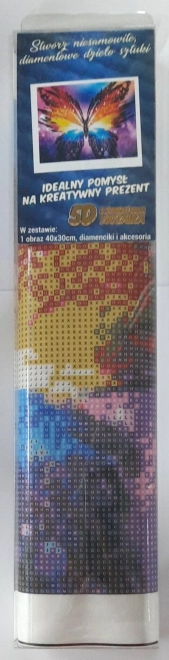 Norimpex Pittura con Diamanti Farfalla Colorata 30x40cm