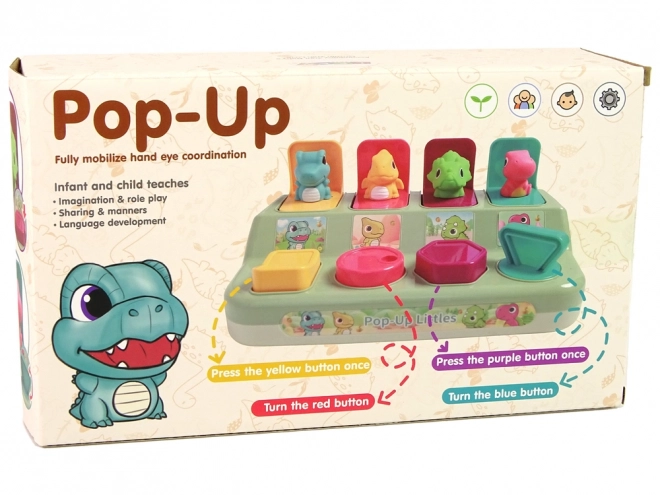 Gioco di Abilità Pop-up per Bambini Animali Dinosauri