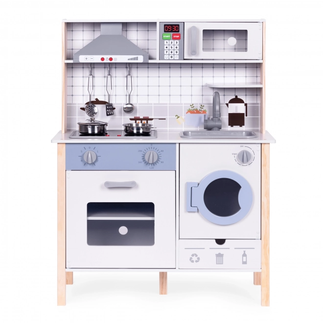 Cucina in legno per bambini ECOTOYS con suoni e luci LED