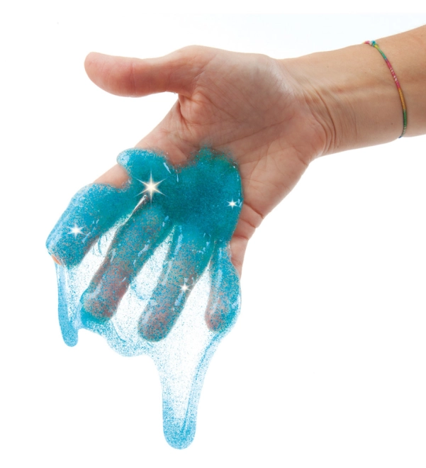 Slime blu lucido