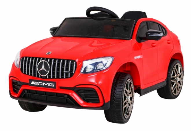 Mercedes Benz GLC63S per bambini Rosso + telecomando + trazione 4x4 + MP3 LED + EVA + partenza lenta