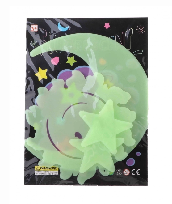 Decorazioni adesive brillanti al buio 12 pezzi