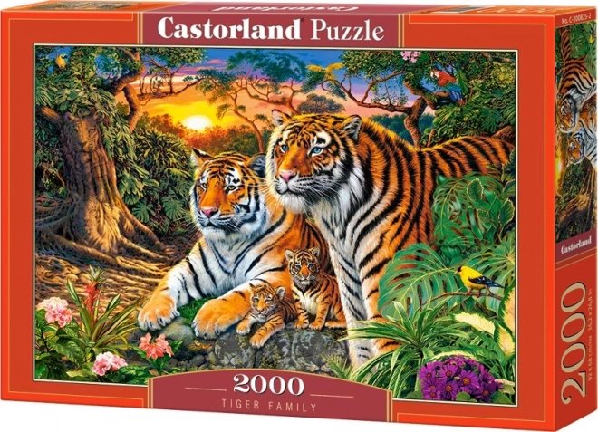 Puzzle 2000 pezzi Tiger Family