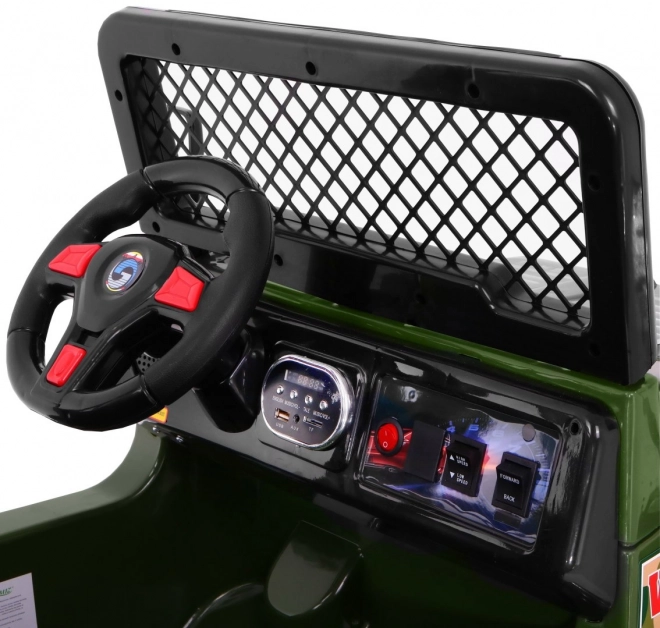 Raptor Drifter elettrico per bambini Verde + telecomando + partenza lenta + EVA + suoni Luci