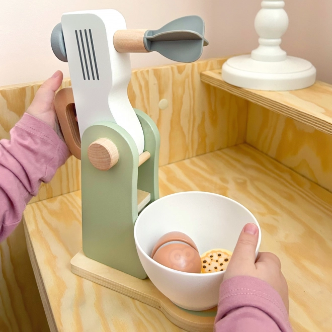 Frullatore da cucina in legno con accessori 11 pezzi di WOOPIE GREEN