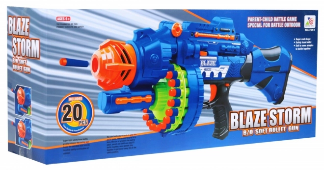 Fucile per bambini 6+ Blaze Storm con 40 proiettili in schiuma