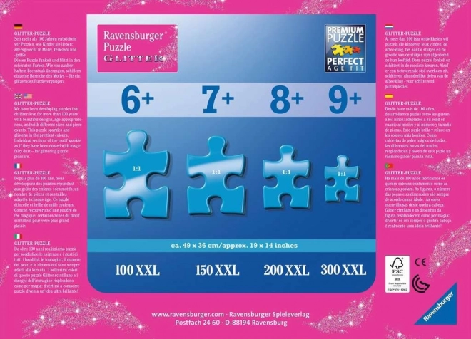 Puzzle XXL 100 pezzi Frozen Neve Scintillante