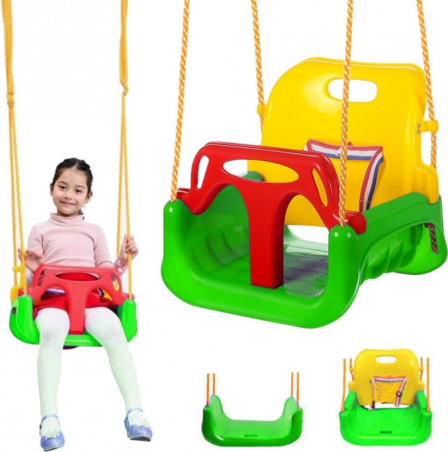 Altalena per bambini 3 in 1 verde