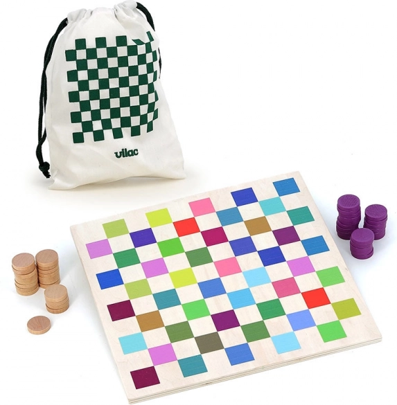Dama in Legno Multicolore Vilac