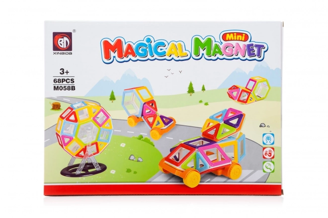 Klocki Magnetici Magici Mini 68 Pezzi