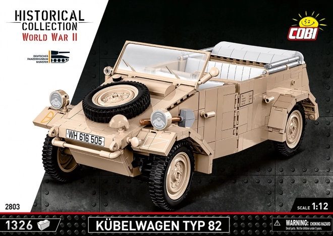 Kubelwagen Raffinato Modell in Scala 1:12 di Cobi