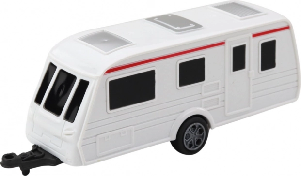 Set di automobiline con caravan rosso