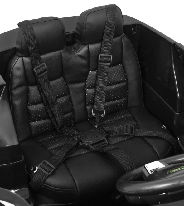 Land Rover Discovery per bambini nero + Telecomando + Cinture di Sicurezza a 5 Punti + Regolazione Sedile + EVA + MP3 LED