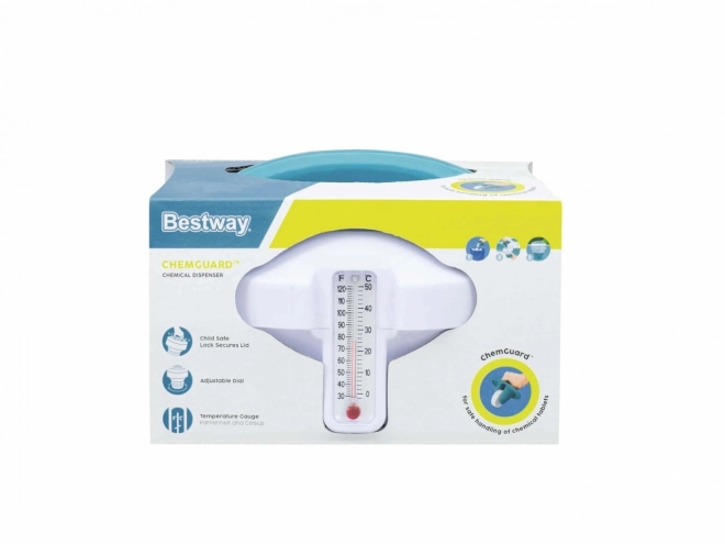 Dispenser galleggiante per piscina con termometro Bestway