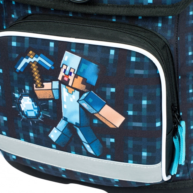 Cartella scolastica ERGO Minecraft Blue Axe