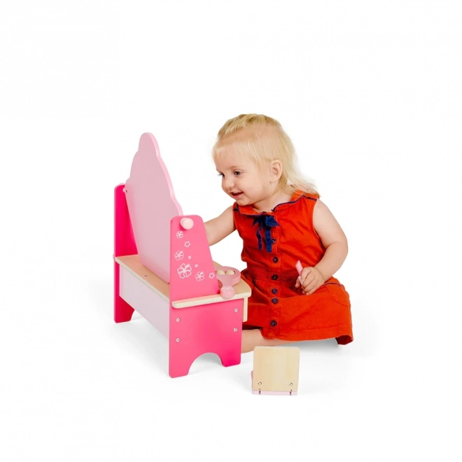 Toaletto in legno rosa per bambini Bigjigs Toys