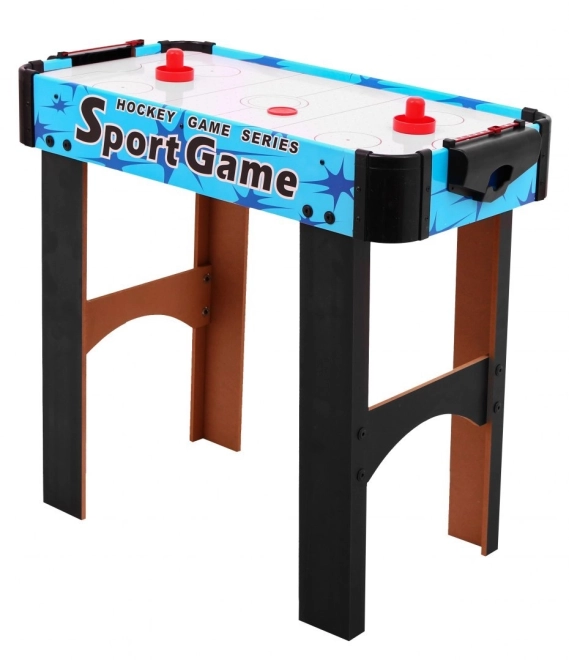 Cymber Game Air Hockey per Bambini in Imitazione Legno – blu