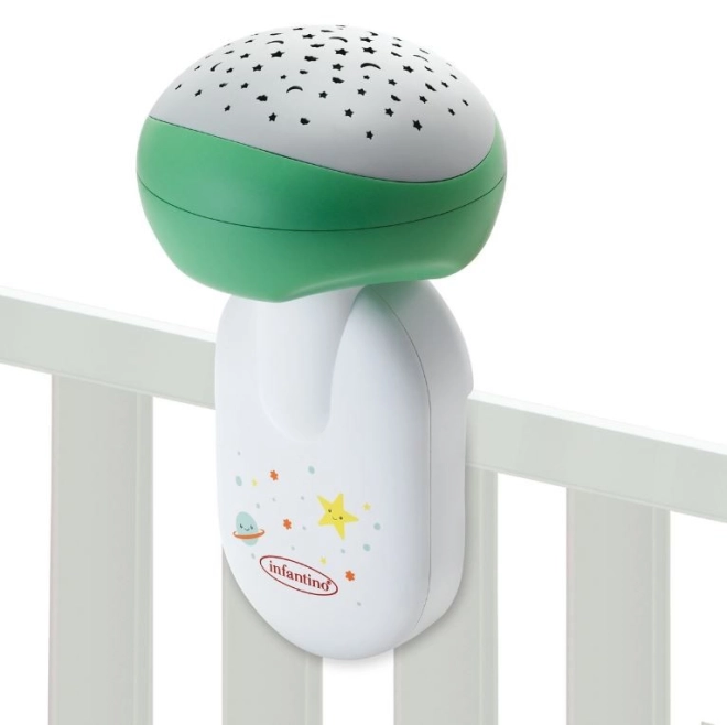 Proiezione rilassante di stelle e luce soffusa