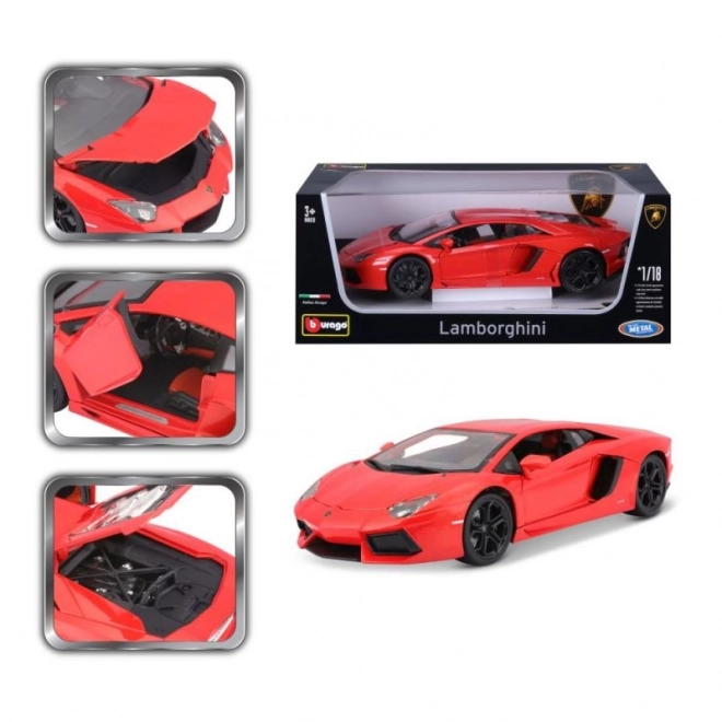 Lamborghini Aventador LP700-4 Plus in metallo arancione metallizzato