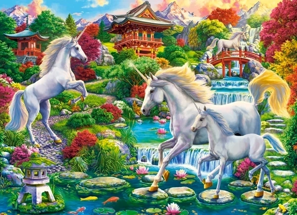 Puzzle 300 pezzi Unicorn Garden