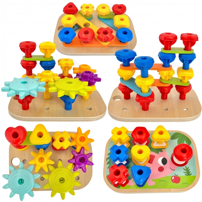 Kit motricità Montessori 12 in 1 con box in legno
