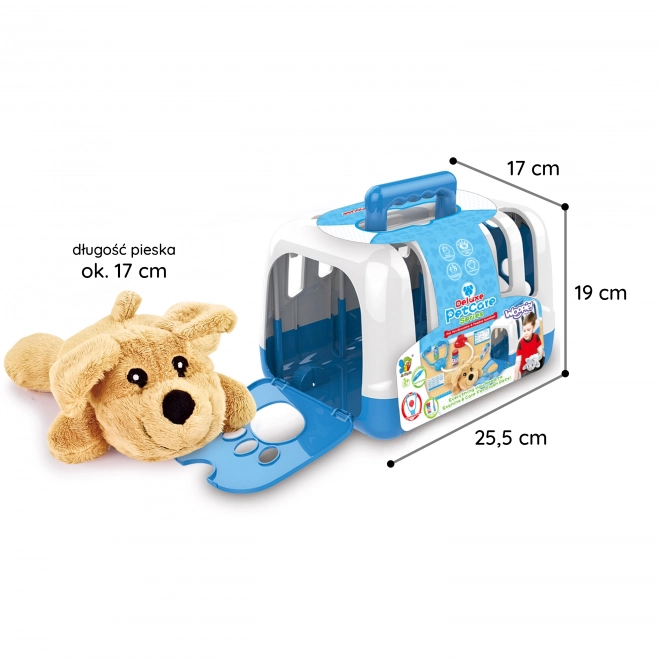 Set veterinario portatile con cagnolino Woopie
