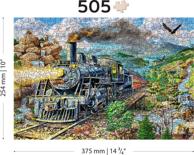 Puzzle di legno ferrovia 505 pezzi