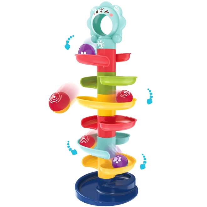 Torre Spiral WOOPIE per Bambini con Set di Piste per Palline