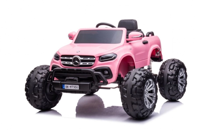 Auto elettrica per bambini Mercedes DK-MT950 4x4 rosa chiaro