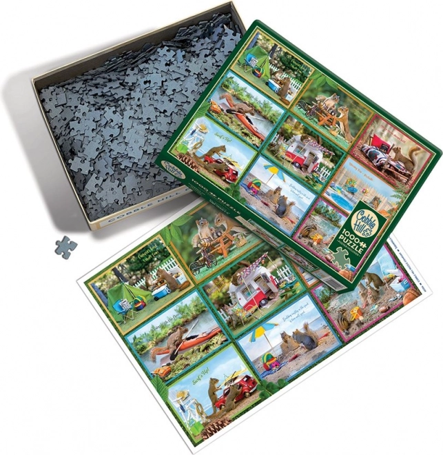 Puzzle scoiattoli in vacanza 1000 pezzi