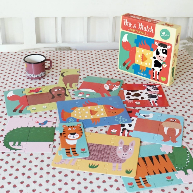 Puzzle Magellan Mix & Match Animali