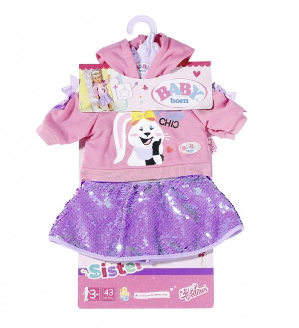 Abbigliamento alla moda per sorella maggiore della BABY born