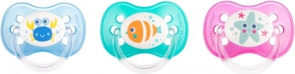 Canpol babies Succhietto in caucciù a ciliegia 6-18m LOVE&SEA