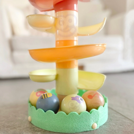 4 leggere biglie con animaletti