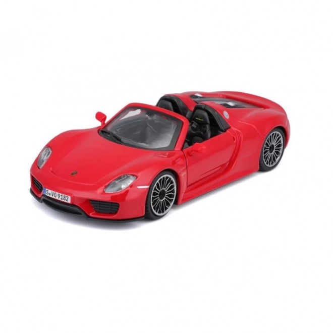 Modellino Porsche 918 Spyder Rosso in scala 1:24 di Bburago