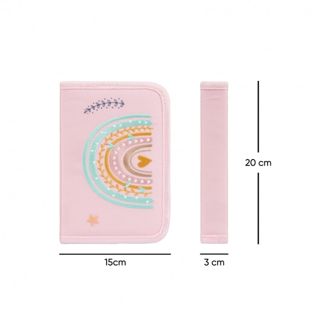 Zaino scuola Zippy Rosa Baagl - Set di 3 pezzi