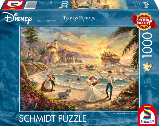 Puzzle Schmidt Disney: La Sirenetta - Celebrazione dell'Amore 1000 Pezzi