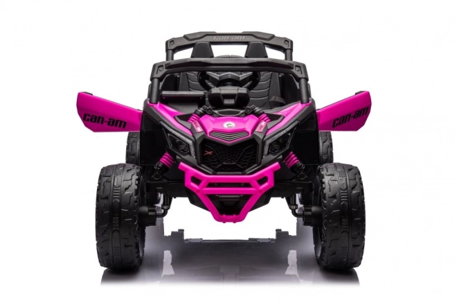 Auto elettrica per bambini Buggy Can-Am rosa