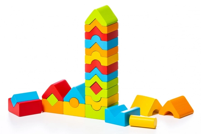 Cubo di costruzione in legno per bambini Cubika