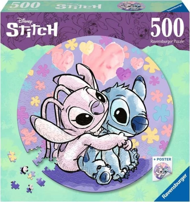 Puzzle rotondo Stitch 500 pezzi Ravensburger