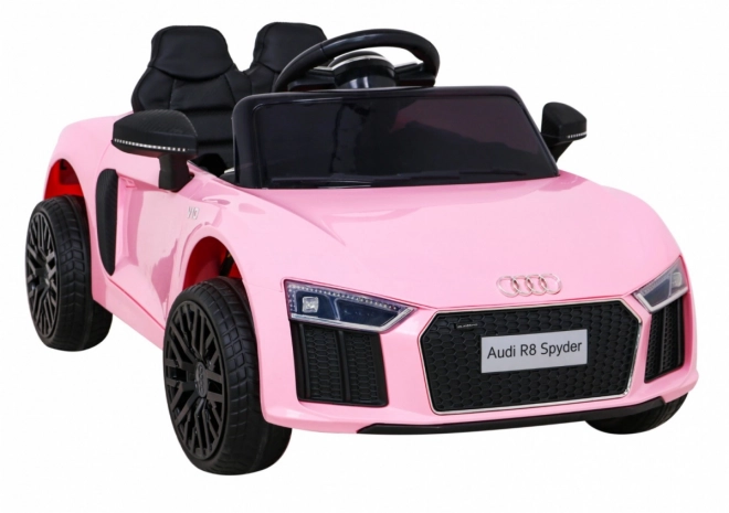 Auto elettrico per bambini Audi R8 rosa con telecomando